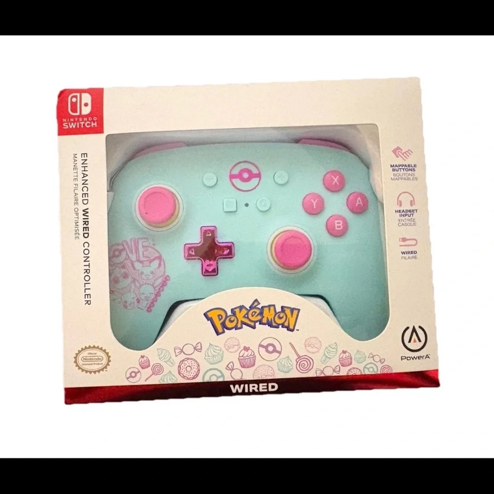 PowerA Enhanced Wired Controller for Nintendo Switch - Pokémon: Sweet Friends